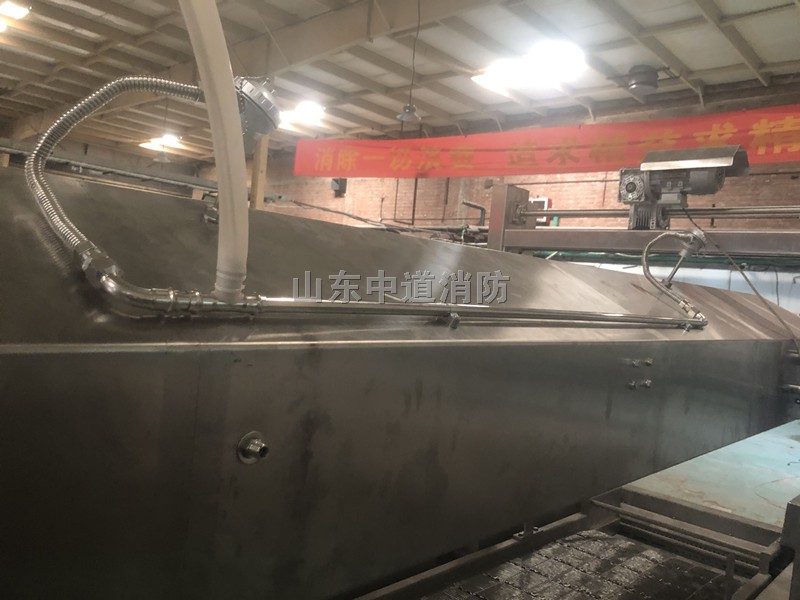 石家莊油炸機(jī)自動(dòng)滅火裝置安裝完成